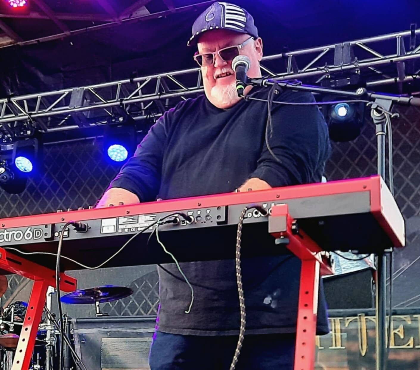 Jay Stuart performing on keyboards